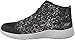 Skechers Women's Burst Own The Night High Top,Black,US 9 M
