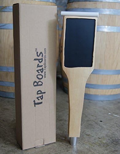TAP BOARDS 8837583 Rustic Carved Tap Handle with Chalkboard Surface - Tall 12