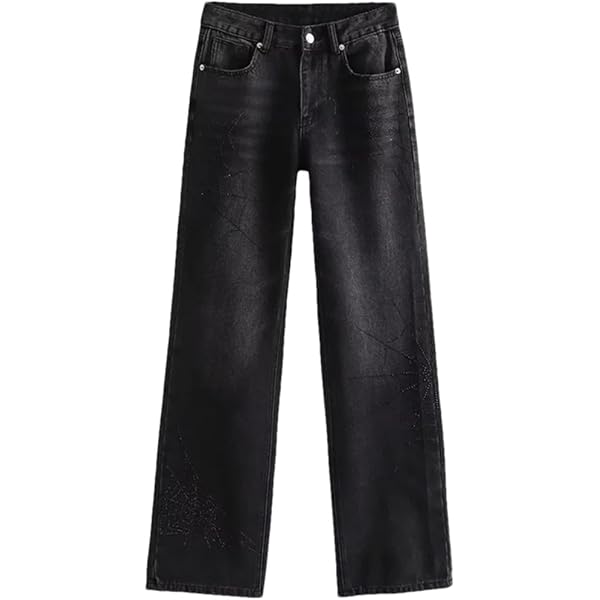 Grunge Acubi Y2K Jeans for Women Wide Leg Oversize Sweatpants