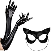 Delicate Dew Cat Women Mask and Necklace Set Halloween Sexy Cat Costume Party Cosplay Punk Accessories