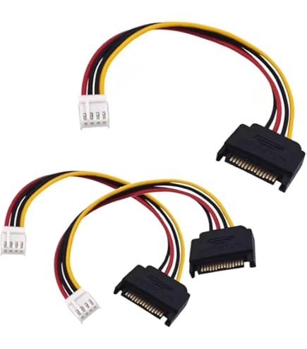 Amazon.com: 4-Pin Floppy Drive to 15 Pin SATA Male Power