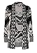 Jenny Trinh Womens Drape Front Aztec Long Cardigan