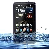 Eazewell Durable Ultra Slim 100% Water Resistant Skin Waterproof Case Shockproof Crashproof Dustproof Hard Shell Protective Box Rugged Cover with Kickstand for Huawei Ascend Mate 7 (Black)