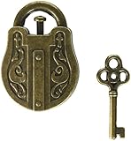 OliaDesign Ancient Lock Cast Metal Brain Teaser Puzzle (2 Piece)