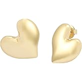 Robert Lee Morris Soho Jewelry Women's Heart Button Earrings