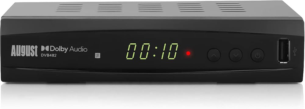 August DVB482 Freeview HD Recorder 1080p HDMI Watch Record Dual Tuner USB