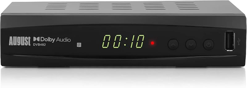 August DVB482 Freeview HD Recorder 1080p HDMI Watch Record Dual Tuner USB
