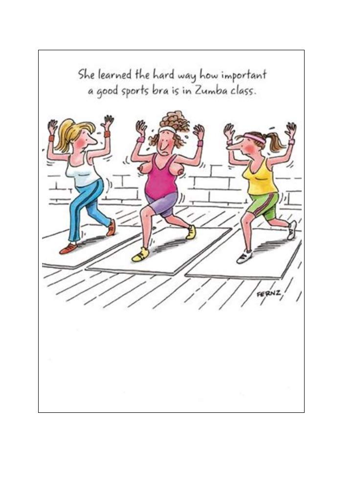 Greeting Card (PH3167) Humour Birthday - Zumba Class - Women Exercising
