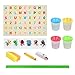 Kids Wooden Art Easel Double-Sided Whiteboard and Chalkboard Adjustable Standing Easel with Paper Roll Holder,Letters and Numbers Magnets and Other Accessories Gift for Kids Toddlers Boys and Girls