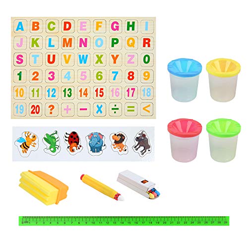 3 Double+Sided+Whiteboard+Chalkboard+Adjustable+Accessories