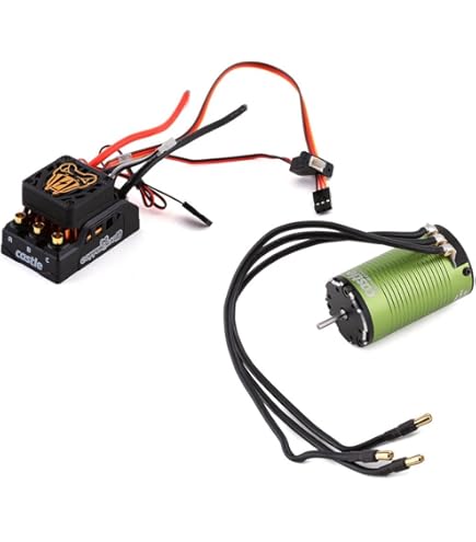 Castle Copperhead 10 1900kvセンサーブラシレスモーター Amazon.com: Copperhead 10 1406-1900KV SENSORED Combo : Toys & Games