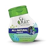 Stur - Blue & Blackberry (5pck) - ALL-NATURAL Stevia Water Enhancer -- makes 100 8oz. servings - liquid drink mix. Non-GMO, High Antioxidants, natural stevia leaf extract, sugar-free, calorie-free, preservative-free, 100% Vitamin C, liquid stevia drops. **Family Business, Happiness Guaranteed, You will Love Stur**