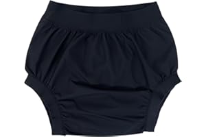 AQX Adult Diaper Cover for Incontinence, High Waist Active Waterproof Latex Pants with Cotton Layer, Noiseless Reusable Washable Pull Up Plastic Pants (High Waist 3XL)