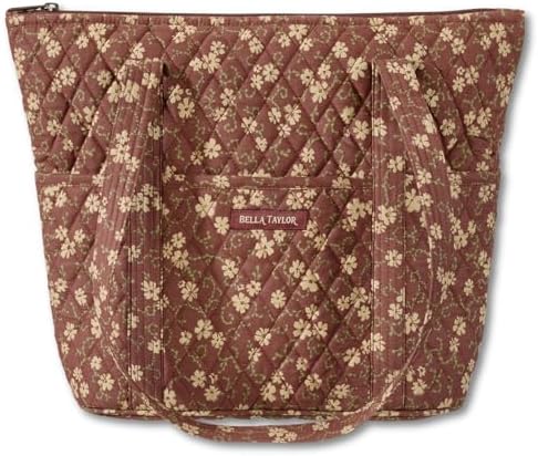 Amazon.com: Bella Taylor Large Quilted Tote Bag for Women