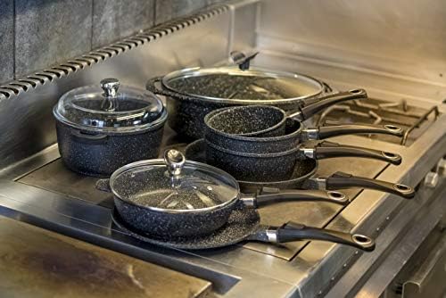 Pradel Excellence - 52393M - Sauteuse 28cm "Façon Pierre" en Fonte Aluminium, tous Feux dont Induction - Cuisine A Vivre Pradel Excellence - 52393M - Sauteuse 28cm "Façon Pierre" en Fonte Aluminium, tous Feux dont Induction