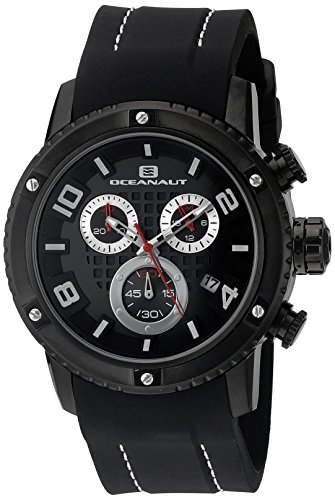 Oceanaut Men's OC3124R Analog Display Quartz Black Watch
