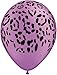 7 pc Happy Birthday Cheetah Safari theme Balloon Bouquet Jungle Leopard Purple
