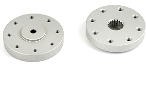 RCMALL 2PCS 18T Metal Servo Arm Horn Round Type Disc Steering Servo Horn for 60KG 80KG 150KG Servo Motor Compatible with Futaba Servos RC Robot Car Airplane Parts