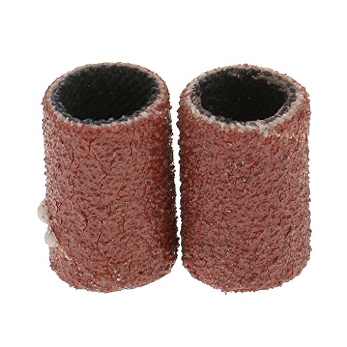 SunniMix 50 Piece Nail Drill Sanding Band Machine Replacement Bits Pedicure Tool 80# - 180# (Fine Grit)