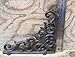 Lot/Set 4 Antique-Style Cast Iron Fleur-de-lis 9 x 7.5 inch SHELF BRACKETS Hangers