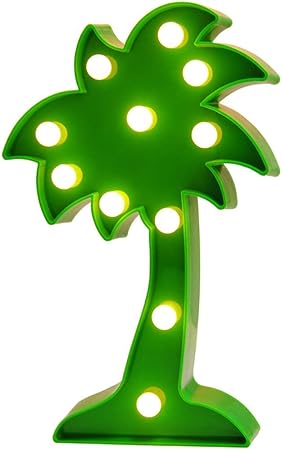 Amazon Com Led Palm Tree Light Cute Coconut Tree Night Table Lamp