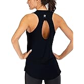 ICTIVE Yoga Tops for Women Loose Fit Workout Tank Tops for Women Backless Sleeveless Keyhole Open Back Muscle Tank
