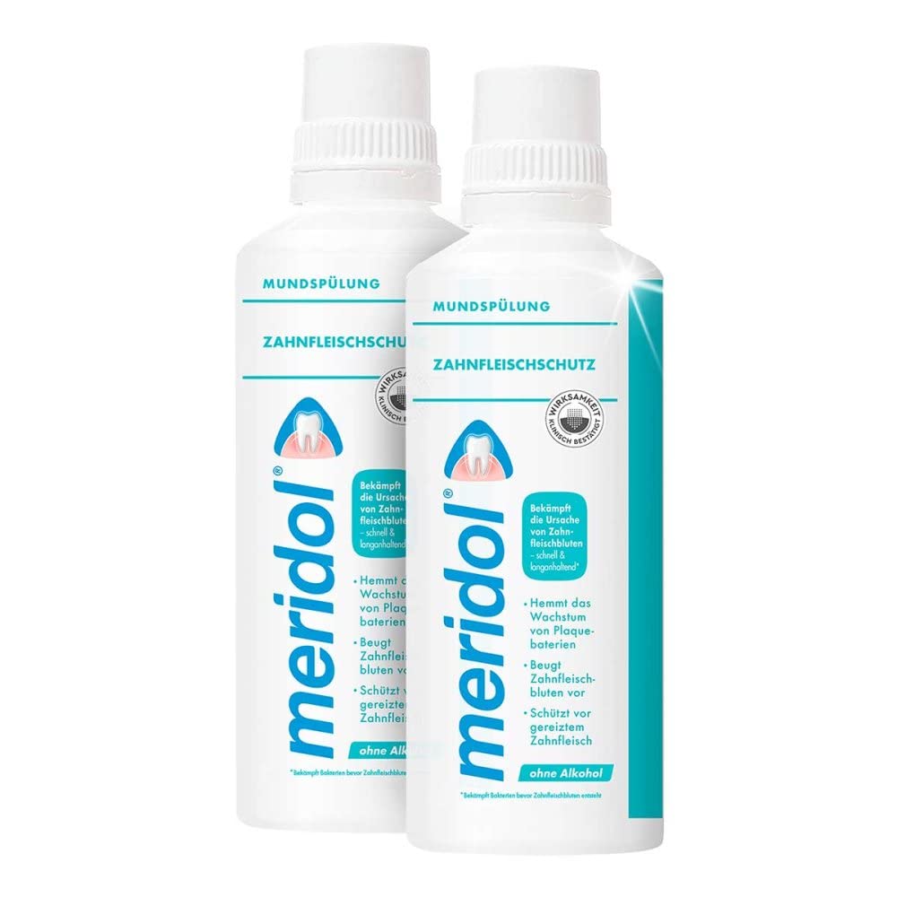 2x Meridol Mouth rinse Gingival barrier 400ml - without alcohol