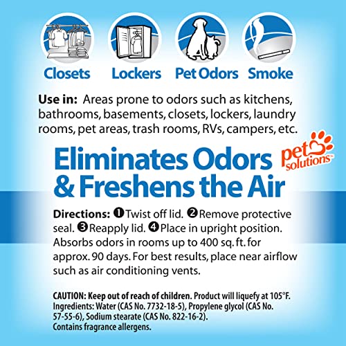 OdoBan Solid Odor Absorber Eliminator for Home and Small Spaces, Fresh Linen Scent, 14 Ounces Each, 6-Pack