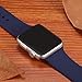 DaQin Band for Apple Watch 38mm 42mm Men and Women, Silicone Sport Strap Replacement iWatch Bands for Apple Watch Series 3, Series 2, Series 1 S/M M/L (38mm Small Navy Blue)