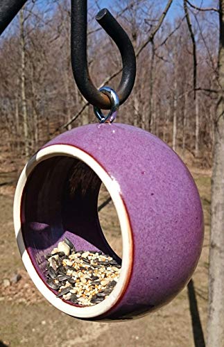 Bird Feeder Large 7 Inch Handmade Modern Birdfeeder Ceramic