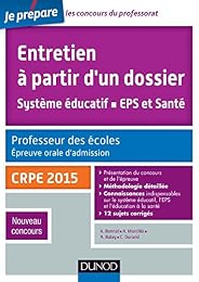 Entretien à partir d'un dossier, système éducatif, EPS et santé