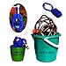 RAAYA 50' Expandable Garden Hose, Kink Free, Strongest, 8-Set Spray, Hook, 3 Layers with Extra PVC and Fabric Layers