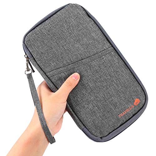 UBAYMAX Glove Box Console Organizer with 12 Pockets, Zipper Car Vehicle OCD Document Holder Case Armrest Storage Wallet for Owners Manual Car Registration Insurance Card Tire Gauge Changes (Gray)