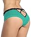 Sofishie Sexy V-Back Open Crotch Panties - Green - Large