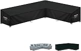 LAMUNI Garden Corner Sofa Cover 300x210x102x80/60cm 420D Oxford Waterproof