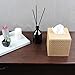JackCubeDesign Square Tissue Box Cover Holder Case Kleenex Cover Holder Box Napkin Holder Organizer Stand(Gold, 5.4 X 5.4 X 5.6 inches)- MK272B