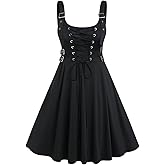 ROSE GAL Womens Plus Size Dresses Sleeveless Wrap Gothic Vintage 50S Spaghtti Strap Swing Maxi Dress