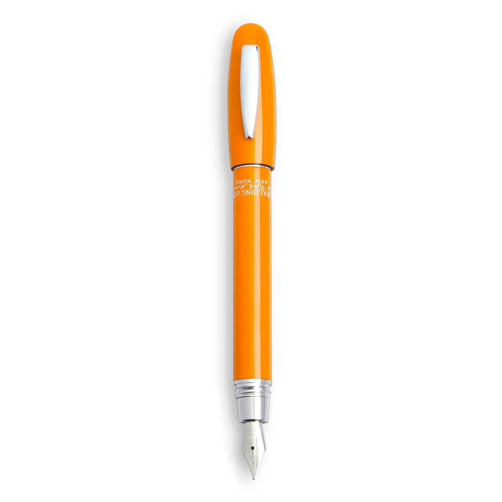 Fountain Pen Spalding & Bros short Classic man woman 170130-Orange