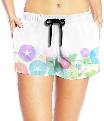 Free Spinner Flower Pattern Women's Breathable Home Soft Feel Short Beach Swimming Pants