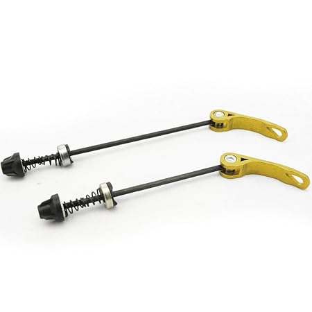 relangce EIN Paar Schnellspanner Diebstahlsicherung Nabe, Fahrrad Schnellspannset Vorder und Hinterrad, Legierung Grob Schnel