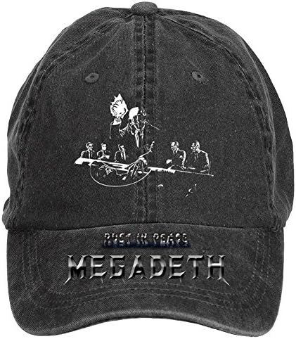 Megadeth Adjustable Designed Unisex Baseball Caps by Fashio shir Black One Size