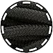DailyShoes Round Hiking Boot Shoelaces, Solid Black,36