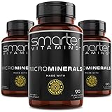 (3 Bottles) Powerful ZINC Glycinate from Albion® Boosted with 5 Extra Essential Trace Minerals to Support Metabolism, DNA and Enhanced Supplement 90 Plant-Based Vegan Capsules