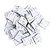 PORTOWN 100 Pack Square Double Sided Foam Tape Strong Pad Mounting Adhesive,Black