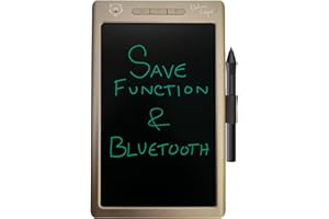 BeaverPadⓇ LCD Writing Pad/Drawing Board (Ewriter) and Graphics Tablet with Memory, Save and Bluetooth Function (Gold)