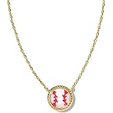 Kicomvi Sports Necklaces Volleyball Softball Soccer Basketball Football Baseball Pendant Necklace for Women Men