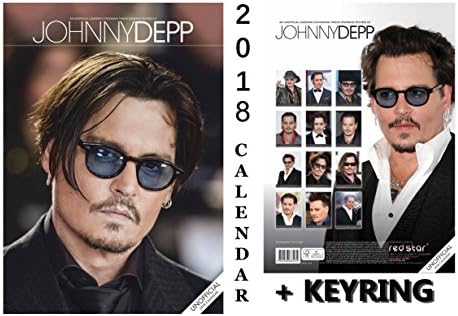 JOHNNY DEPP CALENDAR 2018 + JOHNNY DEPP KEYCHAIN