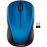 Logitech M317 Wireless Mouse, 2.4 GHz with USB Receiver, 1000 DPI Optical Tracking, 12 Month Battery, Compatible with PC, Mac, Laptop, Chromebook - Blue
