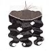RECOOL 10A Brazilian Hair Body Wave Bundles with Frontal Closure Ear to Ear Lace Frontal with Bundles Wavy Human Hair Extensions Natural Color(16 18 20 With 14)