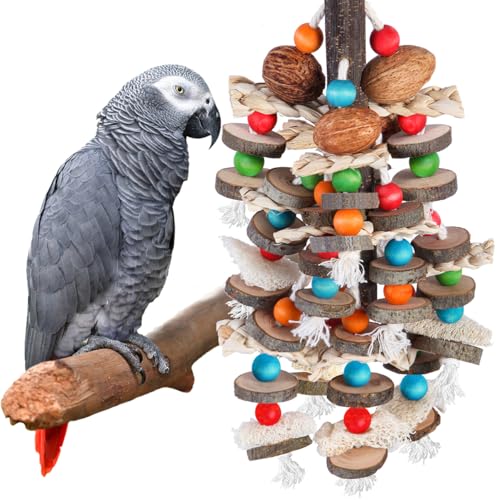 BBjinronjy Large Parrot Bird Chewing Toy